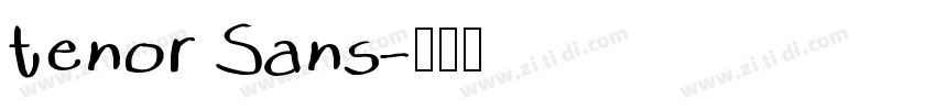 tenor Sans字体转换